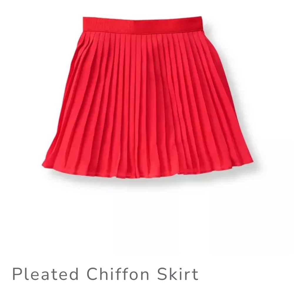 Janie and Jack Vibrant Red Pleated Skirt